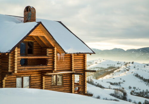 Urlaub in einer Berghütte